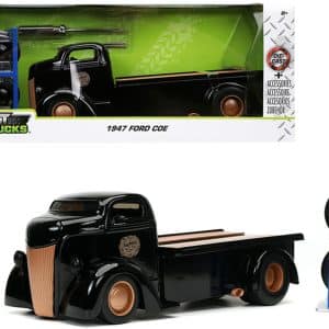 Just Trucks - Ford COE Flatbed 1947 Black 1:24 Scale Diecast Vehicle