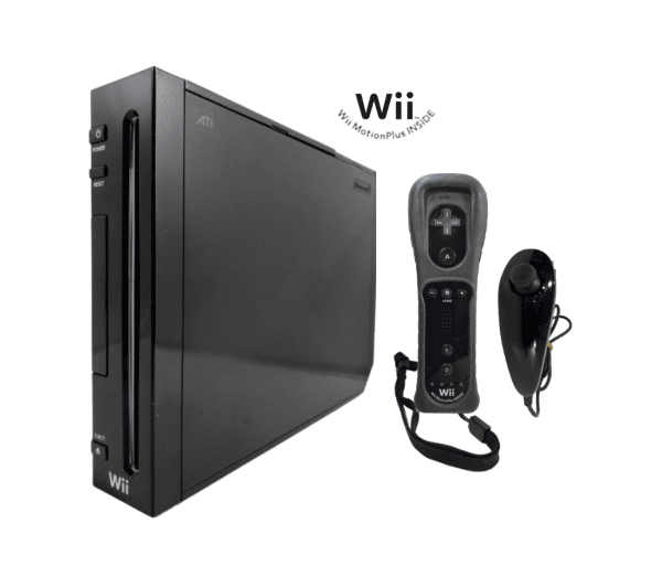 NINTENDO WII CONSOLE BLACK WITH MOTIONPLUS