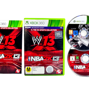WWE '13 (WWE 2K13) PLUS NBA 2K13 for XBox 360